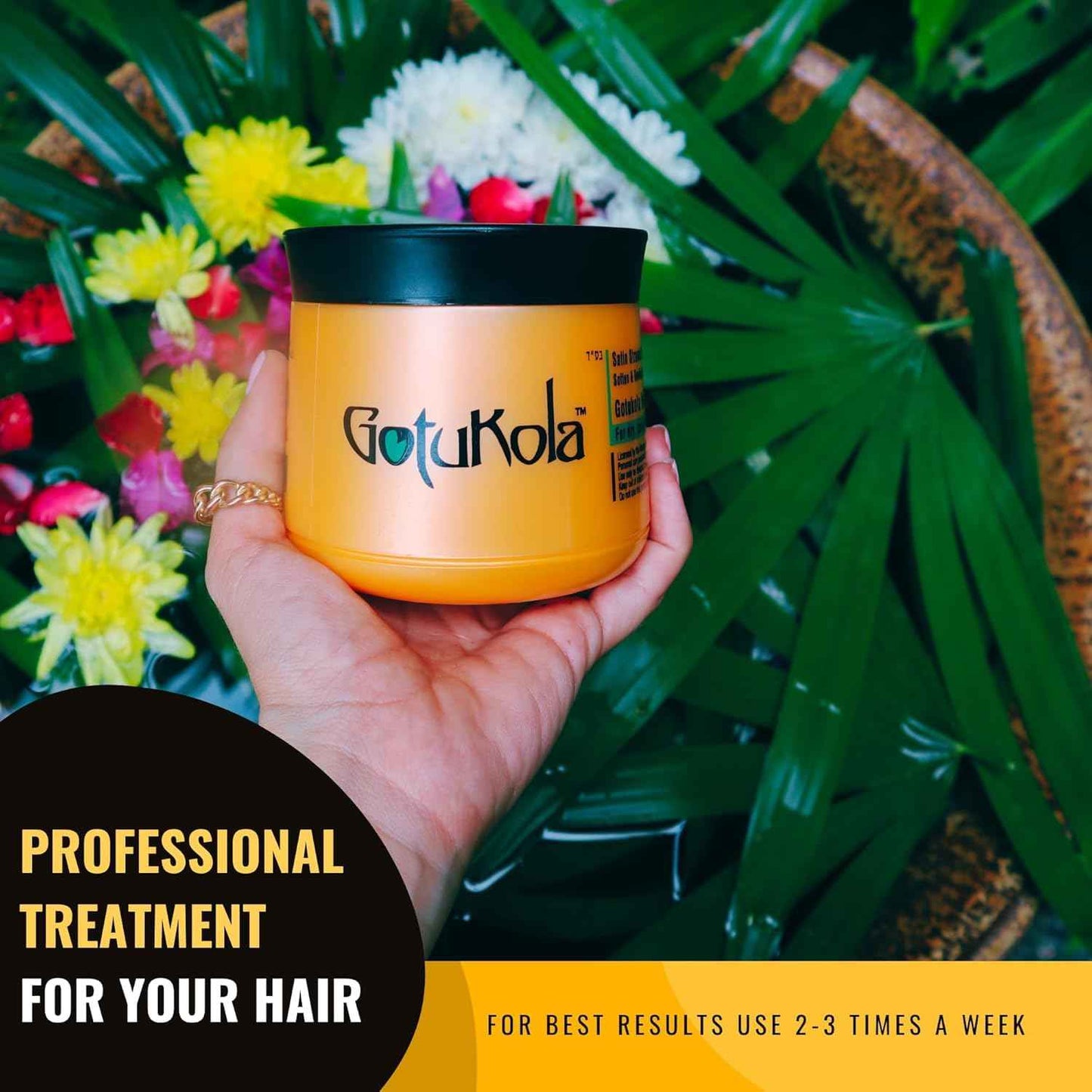 Gotukola Keratin Restorative Hair Mask 500ml with Gotukola Herb to Renew Hair Cell