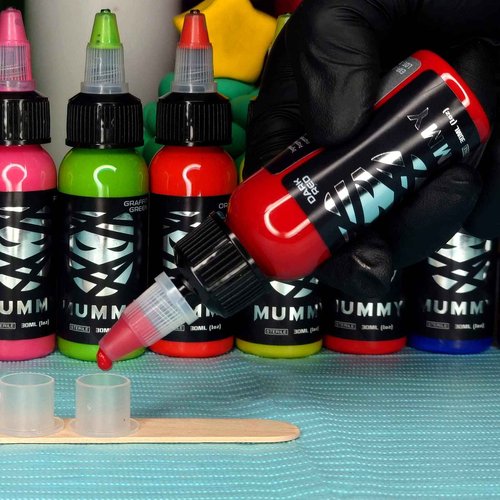 Mummy Pharaoh USA Custom Tattoo Ink Set 1oz(30ml)-12 Colors Pigment Kit