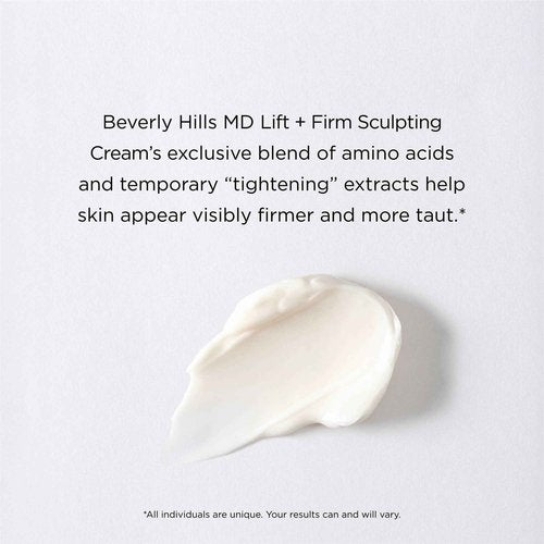 Beverly Hills MD Lift & Firm Sculpting Cream- Tighten & Tone Skin, Anti-Aging Lotion for Smooth, Moisturized Complexion- Lift and Smooth Face, Neck, Décolleté w/Silk Peptides, + Aloe Vera, Vitamin E