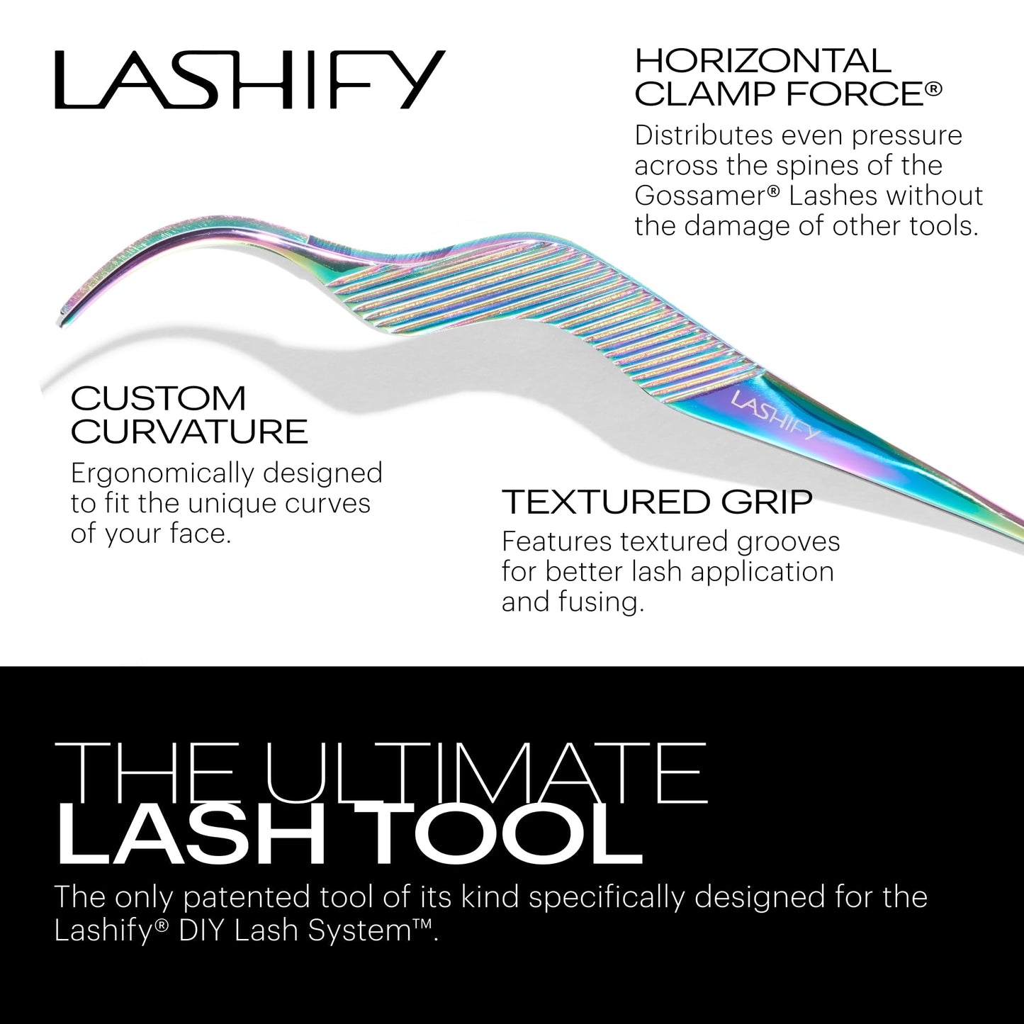 Lashify Fuse Control Wand for False Lashes, The Essential Tool for Salon-Quality Lash Extension Results at Home, Hologram