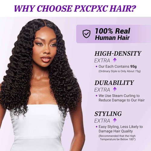 Bundles Human Hair 3C4A Spiral End Quick Burmese Curly Water Wave Bundles Human Hair Extensions14 16 18 inch 3Pcs for Women Natural Black