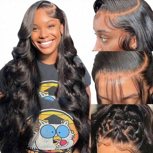 magicjoy Body Wave Human Hair Wigs for Women Glueless HD Lace Front Wigs Human Hair Body Wave 180 Density Lace Frontal Wigs Human Hair Pre Plucked Body Wave 13x6 Lace wigs 30 Inch