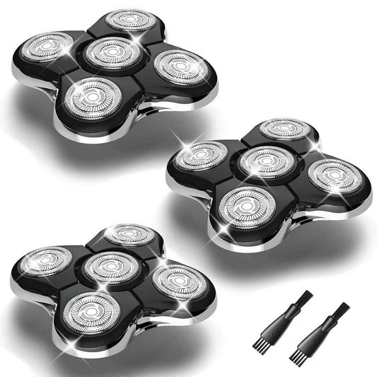 3Pack Shaver Replacement Head Compatible with Remington Balder Pro Head Shaver ModelSPR-XR7000,with 2 Sweeping Brush