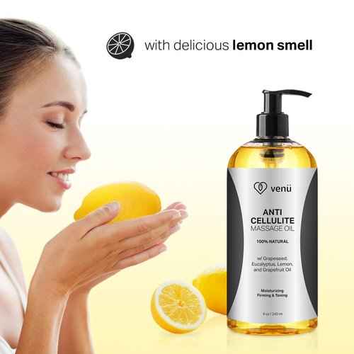 Anti Cellulite Treatment Massage Oil - Deep Penetrative Formula Skin firming and tightening - Helps Break Down Fat Tissue Stretch Mark Removal Cream