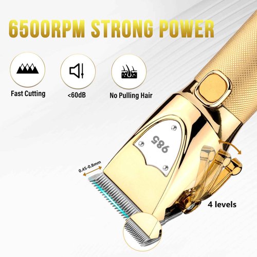 Saoilli Professional Hair Clippers Hair Trimmer for Men,Beard Trimmer Nose Hair Trimmer Set,Cordless Electric shavers Razor for Men,Barber Clippers T-Blade Trimmer Haircutting Grooming Kit