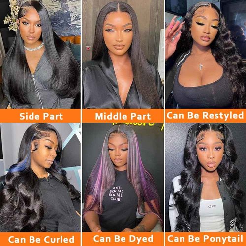 REMEEUBEAUTY 13x6 Straight Lace Front Wigs Human Hair 180% Density Pre Plucked with Baby Hair Hd Transparent Lace Front Wigs Human Hair Glueless Wigs 20Inch