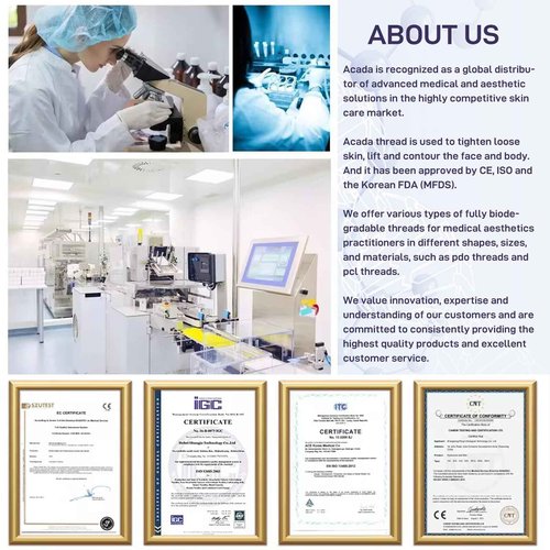 PHYMAT Pdo Threads for Face Lift Cog 18G100mm Pdo Molding Cog Bullet Blunt 20Pcs Threads for Face Lift