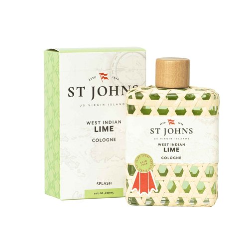 St Johns West Indian Lime Aftershave Lotion 8 Oz Splash. Fresh Lime Scent for Men. Cool and Refreshing Aftershave Lotion. One of our Best Aftershaves for 70 years.