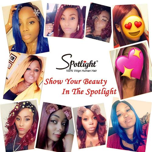 Spotlight Ombre Brown 13x4x1 Straight Lace Front Wigs Human Hair 20 Inch T-Part HD Lace Front Wigs for Black Women 100% Brazilian Virgin Human Hair Wigs 150% Density TT1B/30 Color