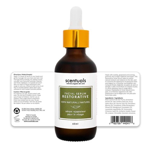 Restorative Facial Serum – Moisturizing & Revitalizing Face Serum. 60ml / 2 fl.oz