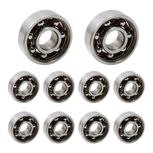 Antrader 10Pcs 608 Steel Ball Bearing 8mm x 22mm x 7mm High Precision Rating Fidget Spinner Bearing
