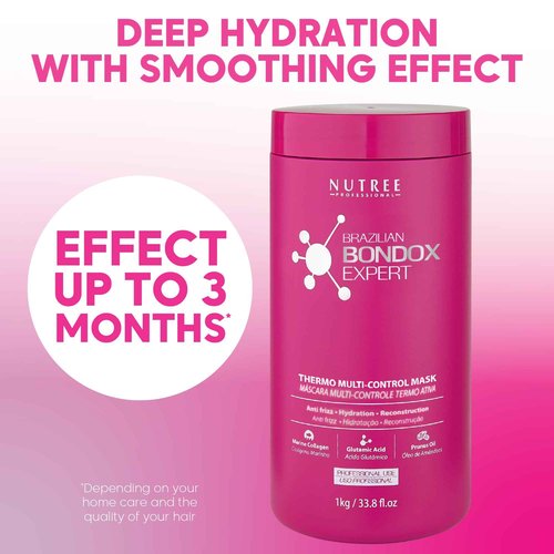 Hair Treatment Masks – Brazilian Bondox Thermal Repair Mask for Frizzy,Damaged Hair –With Collagen from Seaweed & Almond Oil – Intensive Moisture & Straightening Treatment(BRAZILIAN BONDOX 33.8 fl.oz)