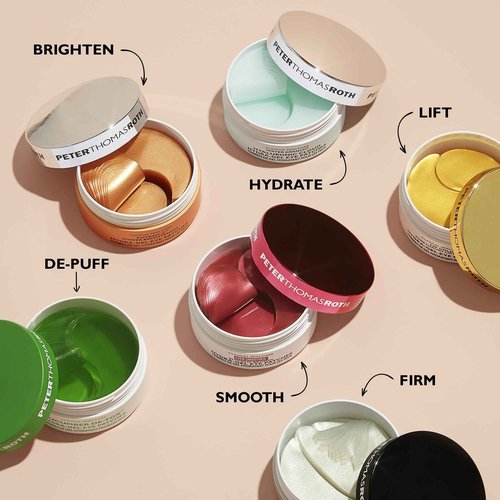 Peter Thomas Roth | Even Smoother™ Glycolic Retinol Hydra-Gel Eye Patches, Under-Eye Patches With Glycolic Acid and Retinol, Treats Tiny Bumps, Texture, Fine Lines and Wrinkles Under the Eye Area