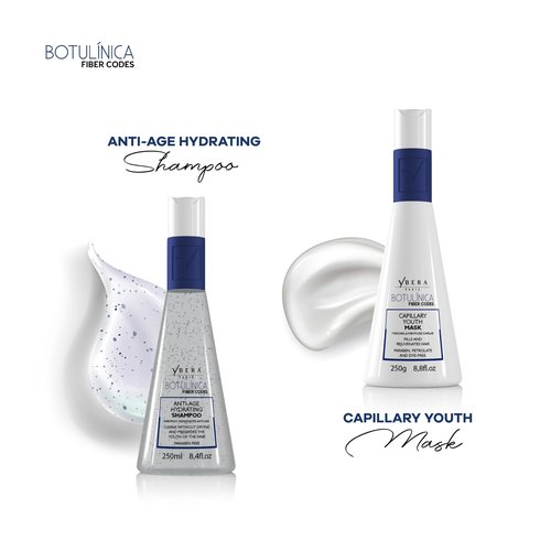 Ybera Paris Botulinum Capillary Home Care Duo Shampoo 8.4 Oz & Force Mask 8.8 Oz | Removes Volume & Rough Ends | Stimulates Keratin Production | Grape Scent | All Hair Types