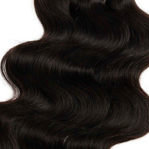 Boho Knotless Braids Human Hair Micro Braids Extension Hair Body Wave Human Bulk Hair 18"20"22"24" 1pack (4bundles(200g) Natural Black Color