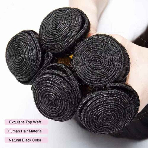 Rumdiku 12A Human Hair Bundles Body Wave Bundles Human Hair 22 24 26 Inch 100% Unprocessed Brazilian Virgin Hair Bundles Deals Weave 3 Bundles Human Hair Extensions Body Wave Bundles Natural Black