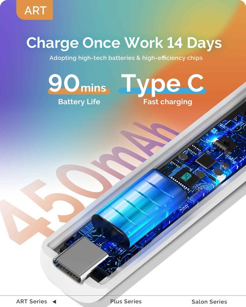 MelodySusie Nail Dust Collector with Reusable Filter with Handheld UV Light for Gel Nails