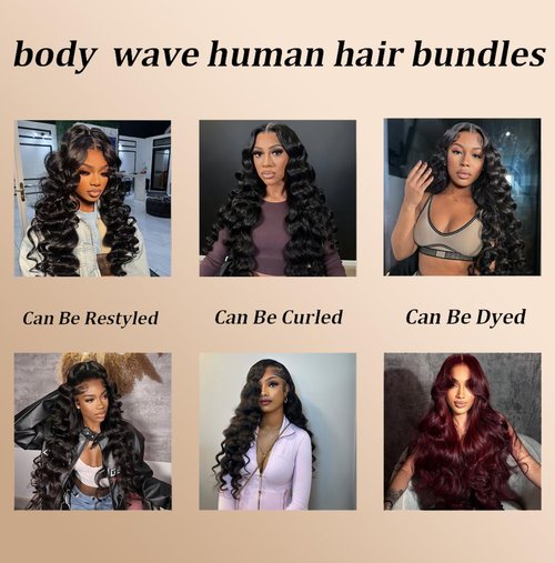 12A Unprocessed Brazilian Human Hair Body Wave human hair bundles 3 Bundles 18 20 22 Inch 300g/Pack Natural Black soft Smooth Double Weft Quick Weft Extensions for Women