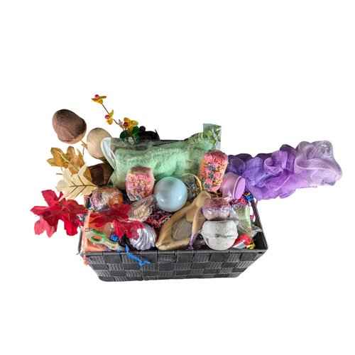 Autumn Nights Bath Bouquet | Spa Gift Basket | Handmade Soaps & More | Gift Basket