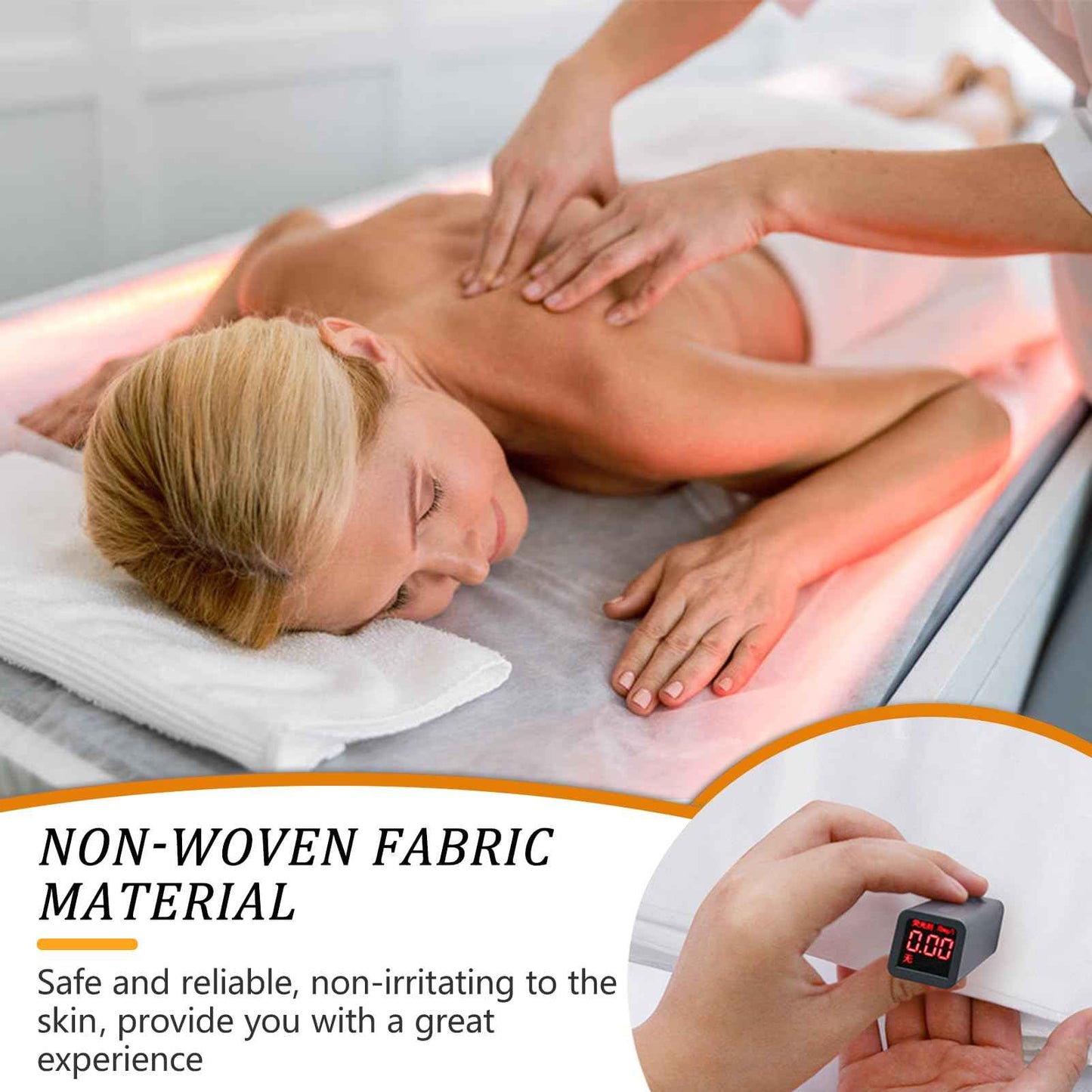 100 Pcs Disposable Fitted Massage Table Sheet Set - 50 Pcs Breathable Spa Bed Sheets and 50 Pcs Face Cradle Covers/Headrest Covers