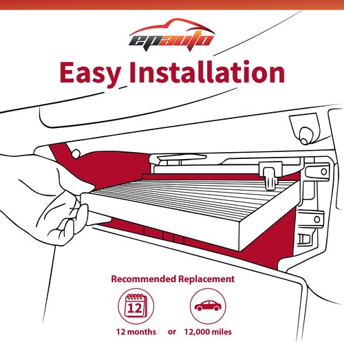 EPAuto CP134 (CF10134) Premium Cabin Air Filter includes Activated Carbon, 2 Packs