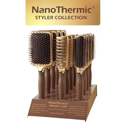 Olivia Garden Ceramic + Ion Nano Thermic Styler 3-PC Bag (S9R, VTS, PDL)