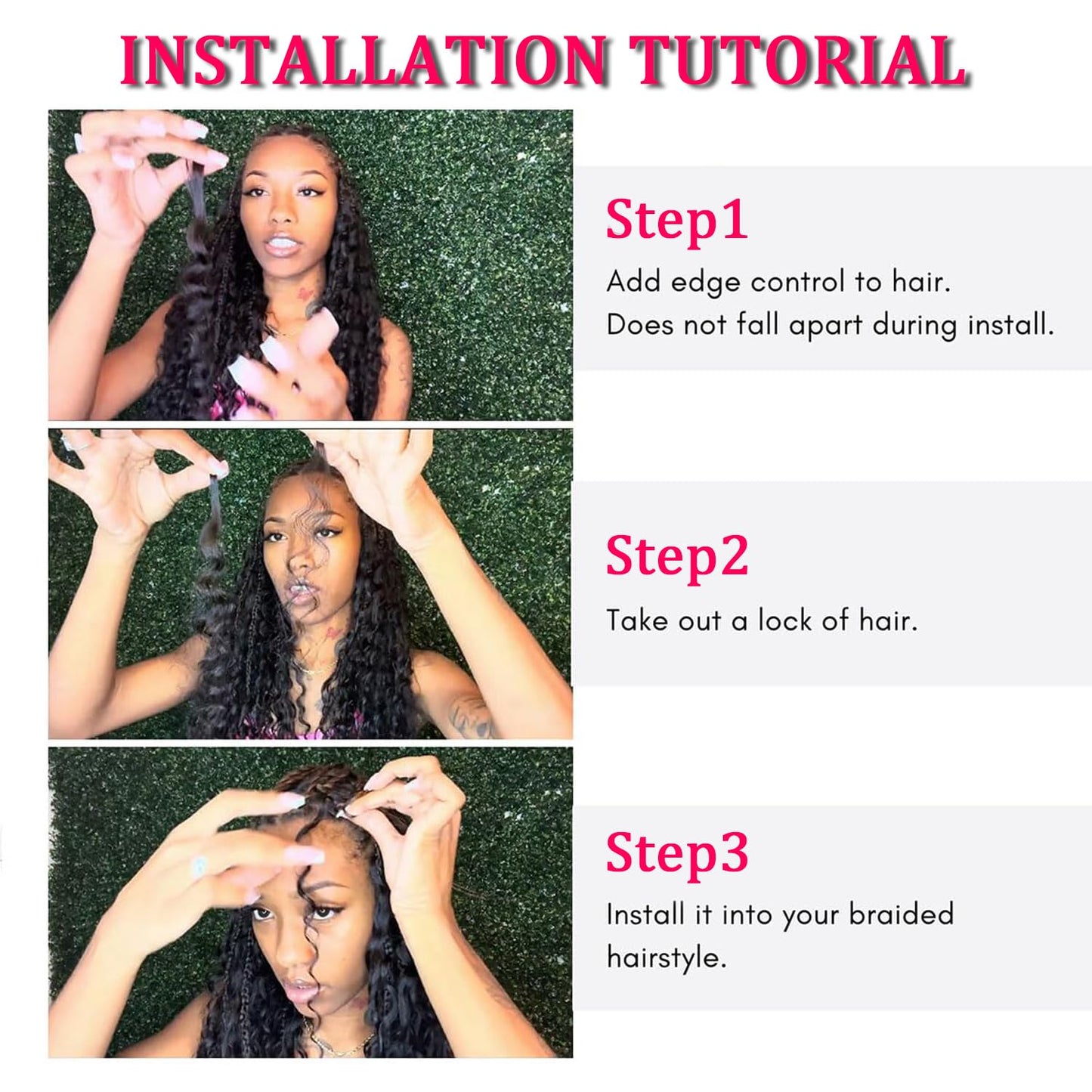 Human Braiding Hair 2 Bundles 100g 28Inch Deep Wave Bulk Human Hair for Braiding No Weft Curly Braiding Hair Bulk Curly Human Hair for Boho Braids 12A Brazilian Virgin Hair Extensions 99J