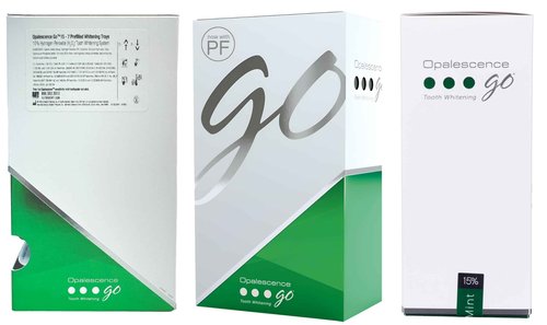 Opalescence Go 15 PF - Prefilled Teeth Whitening Trays - (10 Treatments) Hydrogen Peroxide 15 and Potassium Fluoride - Made by Ultradent - GO15-PF-4638