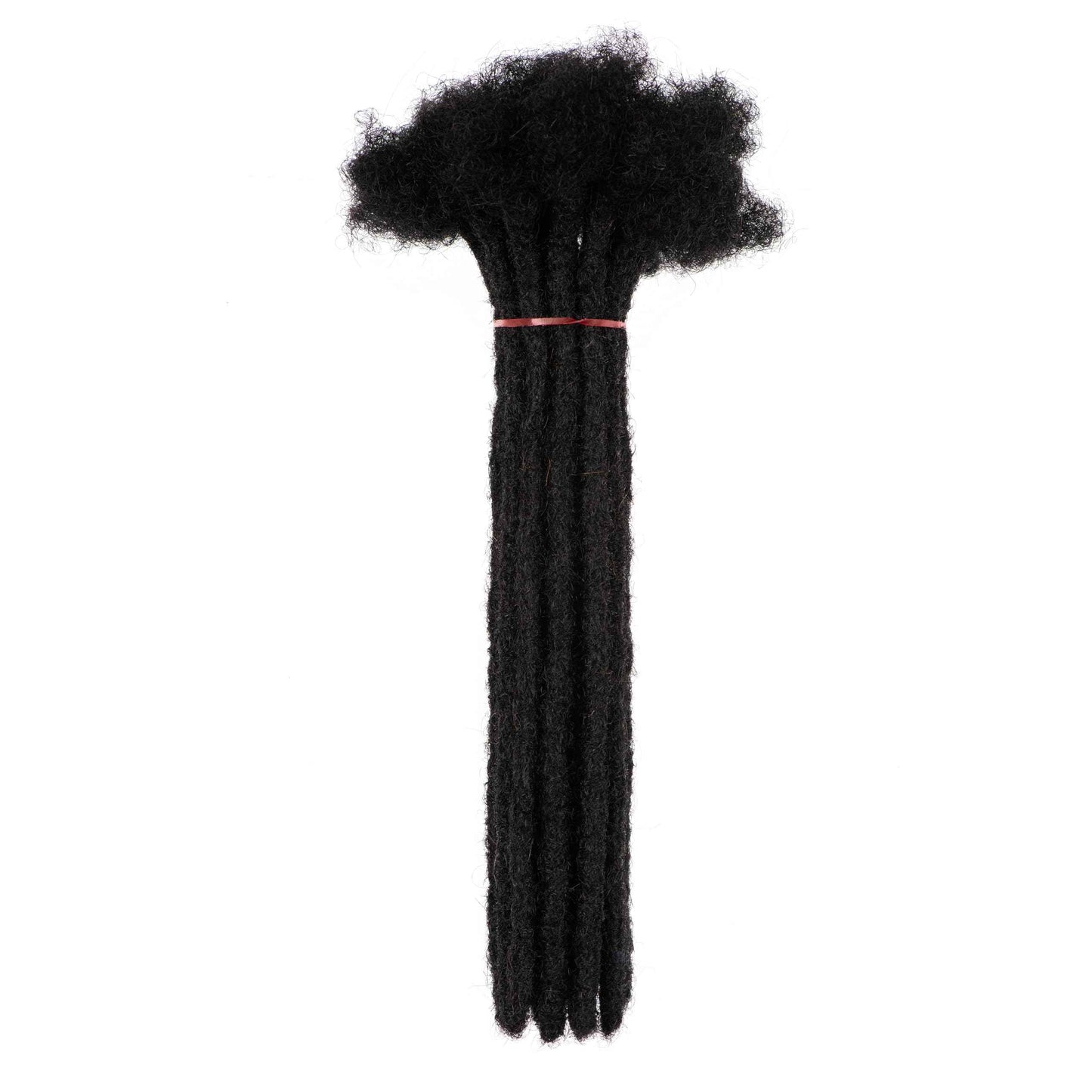 LinkMai 0.2-0.8cm Locs 8-18 I nch 20 Strands 100% Real Human Hair Dreadlock Extensions for Man/Women Permanent Loc Extensions Bundles Can Be Dyed Bleached Curled & Twisted (0.8CM, 1B, 18 INCH)