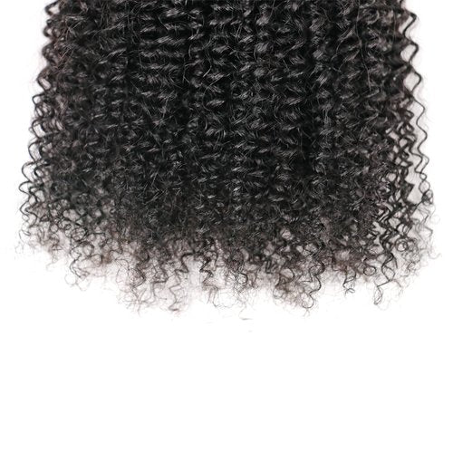 10A Brazilian Afro Curly Hair Bundles 2 Bundles 20 22 Inch Afro Curly Human Hair 100% Unprocessed Virgin Human Hair Curly Weave Hair Extensions for Women Natural Black Color
