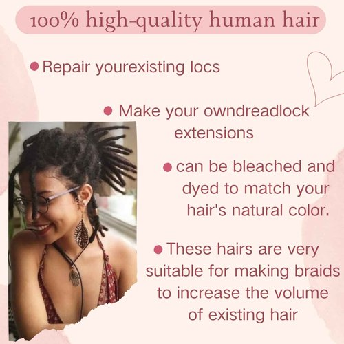 Afro Kinkys Bulk Human Hair for Dreadlock Extensions,Repair Locs, Twists and Braids, 5 Packs 150 Gram Each Package 100% Human Hair Afro Kinky Bulk Can be Dyed and Bleached (Dark Brown 4# 8inch)
