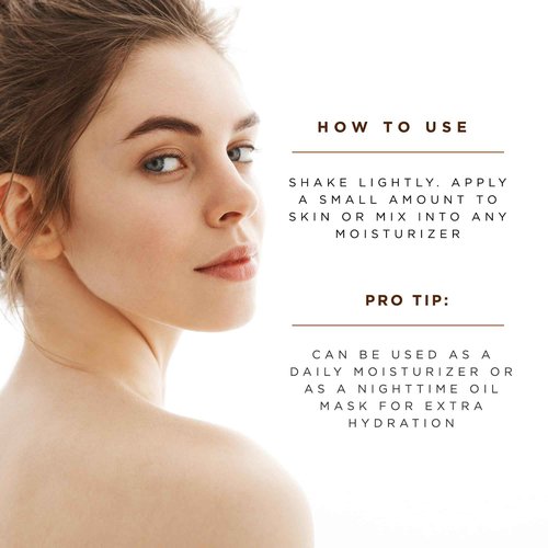 OSMOSIS IMMERSE Restorative Hydrating Facial Oil with Emu and Raspberry Seed Oil, and Calendula Flower, 1 fl oz