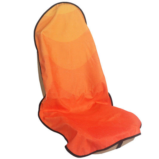 LoyaGour Car Seat Cover Protector Front Seats,for Gym Workout,Running,Swimming,Beach and Hiking,Waterproof Sweat Towel Bucket Seat Covers for Cars SUV Trucks (Orange, 1Pcs)