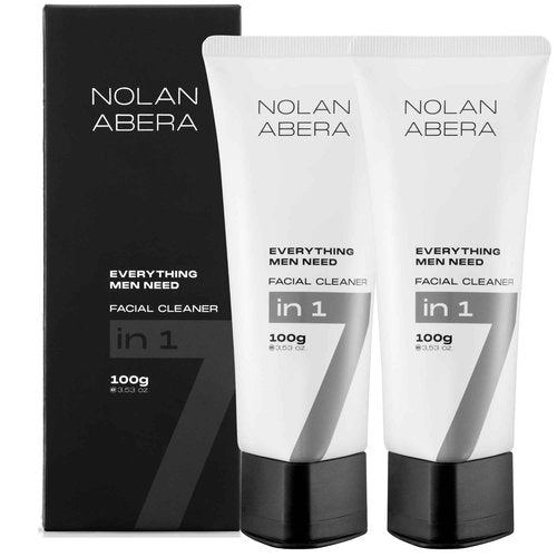 ABERA Nolan Daily Facial Cleanser for Men – Oil Control & Deep Cleansing, 3.53 oz 2 Pack