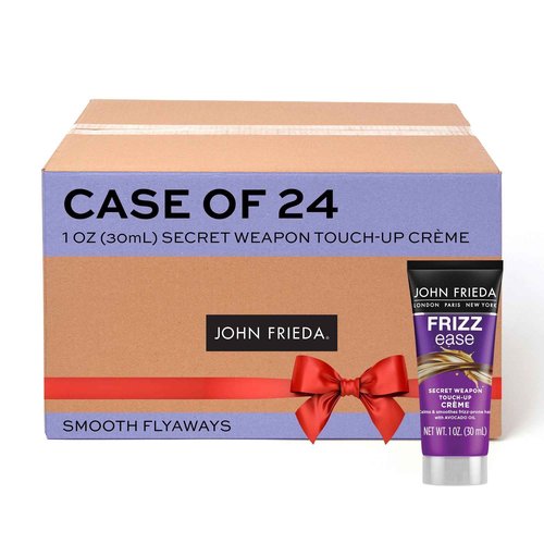 John Frieda Frizz Ease Secret Weapon Touch-Up Crème, Smoothing Cream for Flyaways, Frizz-Free & Split Ends, Infused with Avocado Oil to Seal in Moisture and Eliminate Flyaways, 1 Oz, Pack of 24