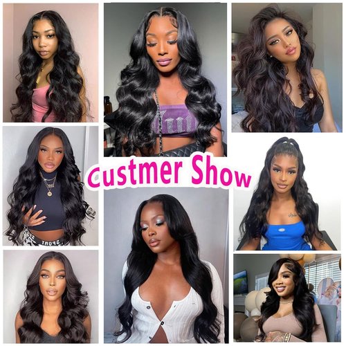 Body Wave One Bundles Human Hair Single Weave Bundles Human Hair Body Wave 100% Unprocessed Brazilian Virgin Hair Extensions Natural Black Body Wave 1 Bundle Human Hair 32 Inch