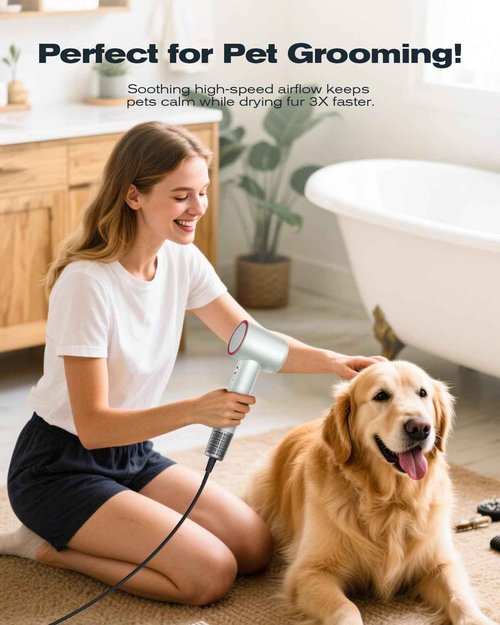 MAYBEL Pro Ionic Hair Dryer – Salon Smoothness & Frizz Control | Lightweight, Quiet Design with Gentle Heat Care for Confident Styling