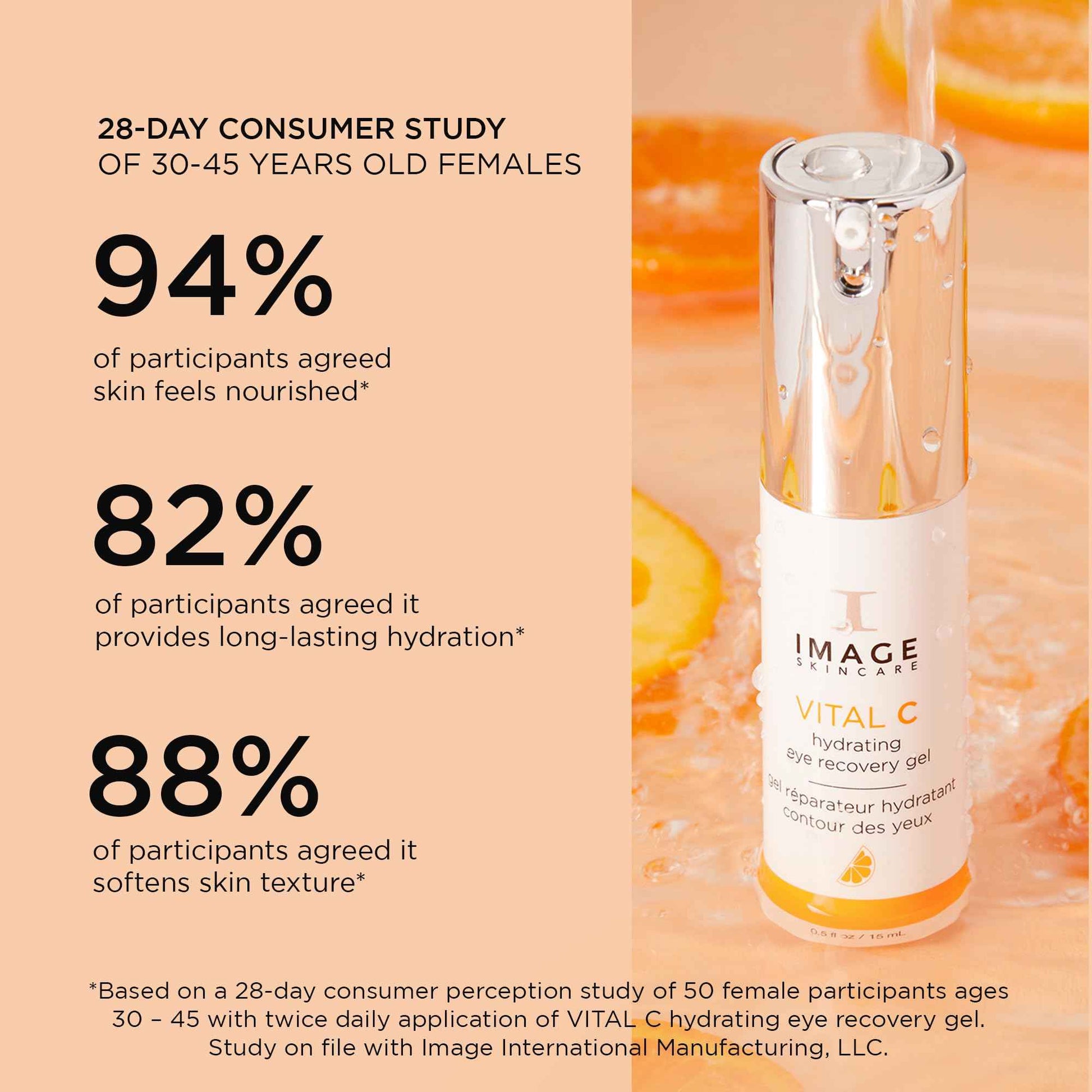 IMAGE Skincare, VITAL C Hydrating Eye Recovery Gel, With Vitamin C and Peptides to Reduce Appearance of Dark Circles, Bags, and Wrinkles Under Eyes, 0.5 fl oz