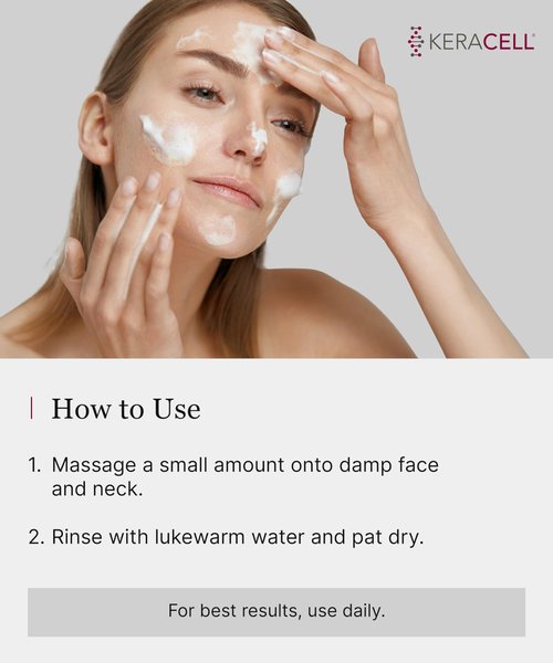 Keracell Pore Clearing Cleanser - Pore Cleanser & Minimizer with Salicylic Acid & Panthenol - Acne Cleanser Face Wash with MHCsc Technology - Moisturizes, Decreases Oil & Removes Impurities - 4 oz