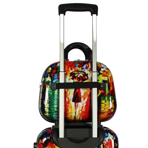 World Traveler 13-Inch Cosmetic Case Shoulder Tote, Paris Nights