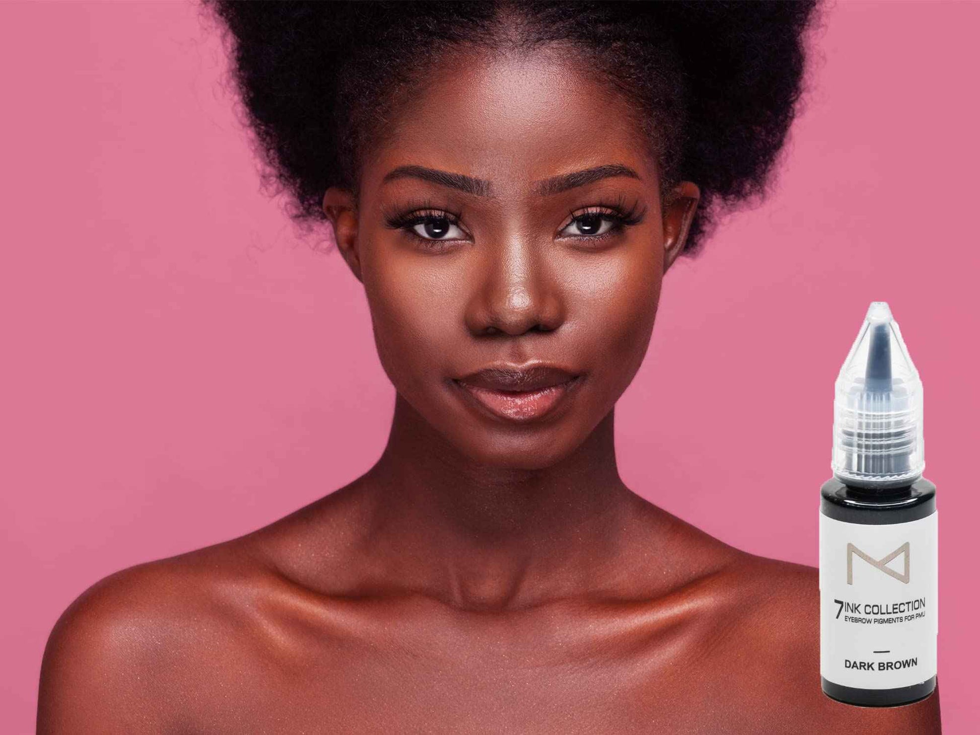 M - 7Ink Seven Colors Liquid Pigment Ink for Eyebrows - Permanent Makeup Microblading Supplies Kit - Machine Use - Microshading - No Mixing Professionals Only -10ml (Set, 7 Ink Collection Set)