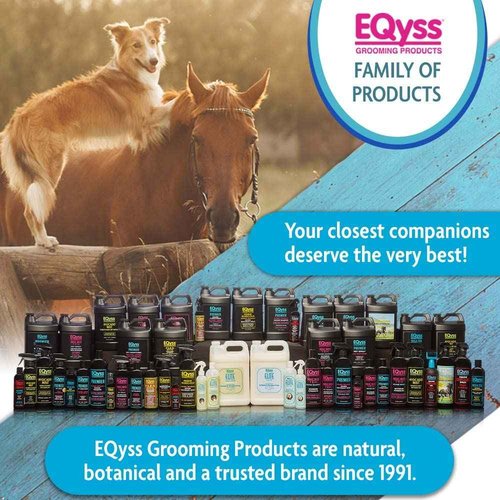EQyss Avocado Mist Equine Coat Conditioning Spray - Horse Detangler, Reduces Breakage, Enhances Shine, Repels Dust & Dirt, Anti-Static (128 oz)