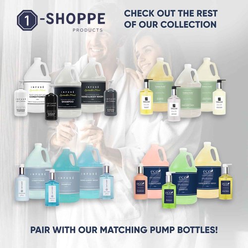 Terra Pure Infuse Hotel Body Wash/Hand Soap | 1 Gallon | Designed to Refill Soap Dispensers (Set of 4)