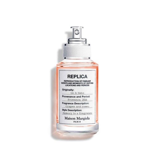 Maison Margiela - Replica - On a Date Eau de Toilette - Floral Fragrance - With Patchouli, Rose, & Black Current Accords - 1.0 Fl Oz
