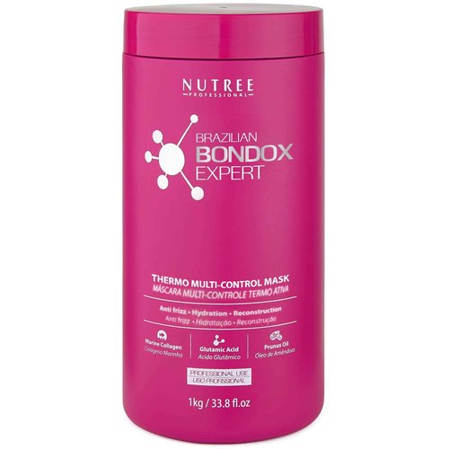 Hair Treatment Masks – Brazilian Bondox Thermal Repair Mask for Frizzy,Damaged Hair –With Collagen from Seaweed & Almond Oil – Intensive Moisture & Straightening Treatment(BRAZILIAN BONDOX 33.8 fl.oz)