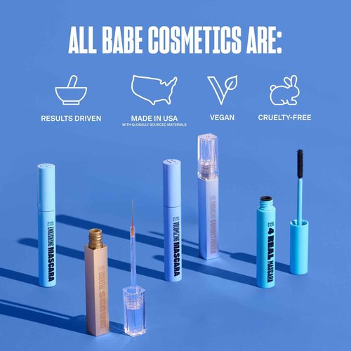 Babe Original Eyelash Serum for Natural, Fuller & Longer Looking Eyelashes - Lash Serum Hydrates Lashes for Lash, Brow & Lash Extensions - 4mL