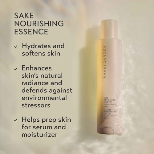 Shani Darden Skin Care Sake Nourishing Essence, Facial Essence for Skin Hydration, Helps Soften, Fortify, and Calm Dehydrated and Sensitive Skin, 4 Oz