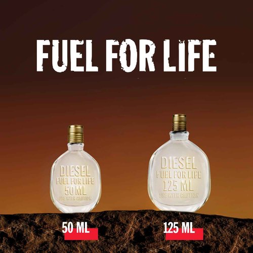 Diesel Fuel for Life Eau de Toilette Spray Perfume for Men, 4.2 Fl. Oz.