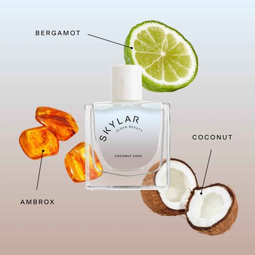 Skylar Coconut Cove Eau de Parfum - Hypoallergenic & Clean Perfume for Women & Men, Vegan & Safe for Sensitive Skin-Fruity Fresh Perfume with Notes of Bergamot, Coconut & Ambrox - 50mL /1.7 Fl oz