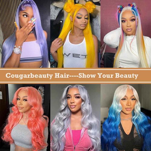 COUGARBEAUTY 613 13x6 Lace Front Wig Human Hair 26 Inch Blonde Wig Human Hair 180 Density Blonde Lace Front Wig Human Hair Pre Plucked Straight HD Lace Frontal Wigs for Women